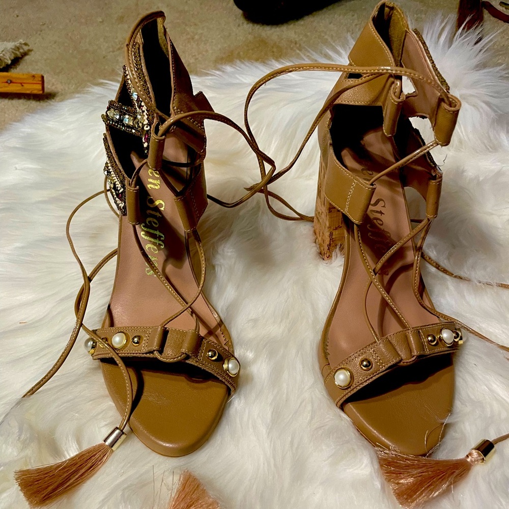 Designer open toe sandals.